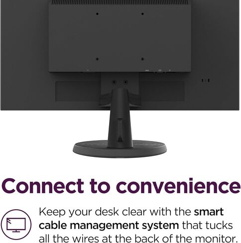 Lenovo D24-40 Monitor, 23.8" FHD Display, Tilt Stand, HDMI and VGA Ports, 75Hz Refresh Rate, AMD FreeSync, 250 nits, Raven Black in Saudi Arabia