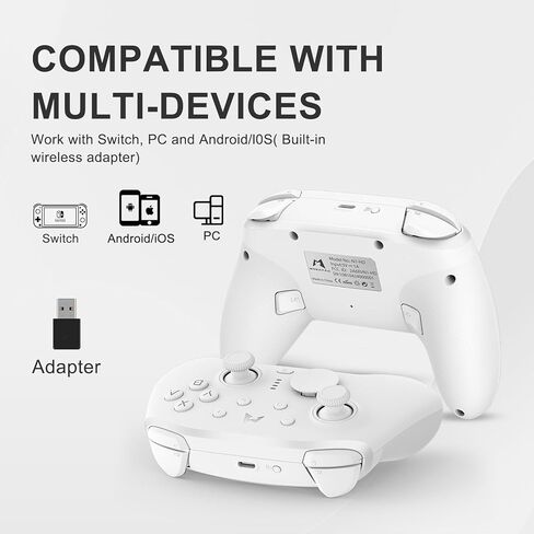 وحدة تحكم مفتاح اللاسلكي Mobapad N1 HD ، مقاطع التحكم في القاعة ، أزرار السيليكون السائل ، واهتزاز HD ، وحركة الكمبيوتر الشخصي و Nintendo Switch Pro ، وحدة تحكم ألعاب Bluetooth in Kuwait
