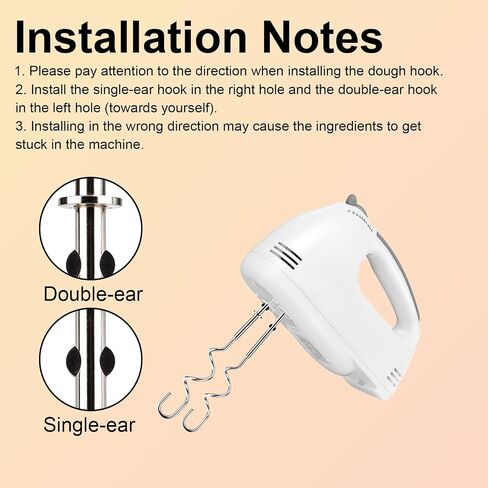 2pcs 990143000 Mixer Dough Hook for Hamilton, Stainless Steel Hand Mixer Replacement Beaters Attachments Dough Hook Accessories Compatible with Hamilton Beach 62630R 62632R 62633R in Saudi Arabia