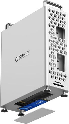 موقف Orico Minipro مع 1 تيرابايت NVME SSD ، 4-في 1 USB-C HUB لنظام MAC MINI ، ونقل البيانات عالية السرعة 10 جيجابت في الثانية ، وتصميم خالي من الأدوات ، وحماية من السيليكون الناعم ، ومحلول التخزين الخارجي (MS10-1T) in Saudi Arabia