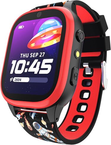 Playzoom 4 Kids Smartwatch ، Tech Tech Toy -25+ Games ، Camera Selfie ، CofmoBooks ، Tracker Step ، مقاومة للمياه ، عناصر التحكم الوالدية ، بطارية طويلة ، Ages4-12 in Saudi Arabia