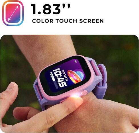 Playzoom 4 Kids Smartwatch ، Tech Tech Toy -25+ Games ، Camera Selfie ، CofmoBooks ، Tracker Step ، مقاومة للمياه ، عناصر التحكم الوالدية ، بطارية طويلة ، Ages4-12 in Saudi Arabia