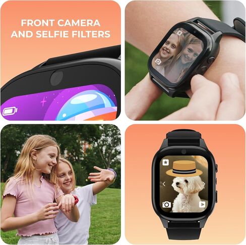 Playzoom 4 Kids Smartwatch ، Tech Tech Toy -25+ Games ، Camera Selfie ، CofmoBooks ، Tracker Step ، مقاومة للمياه ، عناصر التحكم الوالدية ، بطارية طويلة ، Ages4-12 in Saudi Arabia