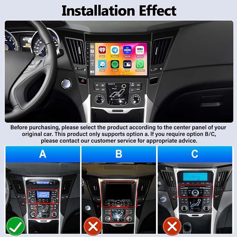 Sixwin Android 13 6G+128G Stereo Car Stereo لـ Hyundai Sonata 2010-2015 9 بوصة اللمسات التي تعمل باللمس مع Radio Carplay Android Auto Bluetooth Weather 59UI GPS NOVIGINE WIFI Radio 32EQ in Saudi Arabia