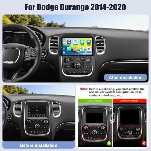 شاشة Sixwin 2G+64G Android Car شاشة Dodge Durango 2014-2020 9 بوصة تعمل باللمس مع Carplay Android Auto Mirror Link Bluetooth FM 28UI Camera GPS WiFi FM SWC MIC in Saudi Arabia