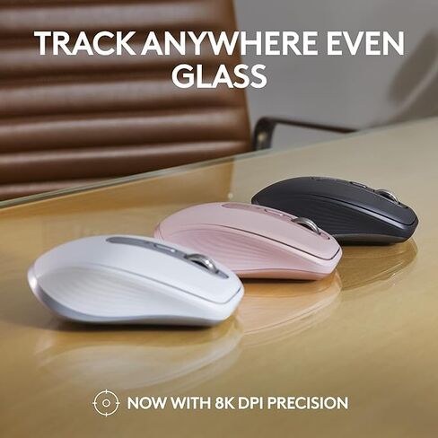 Logitech MX في أي مكان 3s ماوس لاسلكي مضغوط ، تمرير سريع ، 8K DPI أي تتبع السطح ، نقرات هادئة ، أزرار قابلة للبرمجة ، USB C ، Bluetooth ، Windows PC ، Linux ، Chrome ، Mac - Black (متجدد) in Saudi Arabia