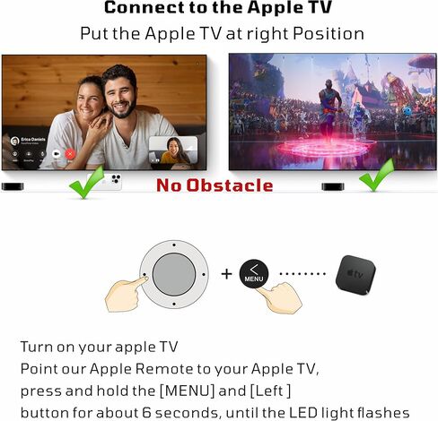 التحكم عن بُعد عن بُعد لـ Apple TV Compavible مع Apple TV 4K مع التحكم في التلفزيون in Kuwait