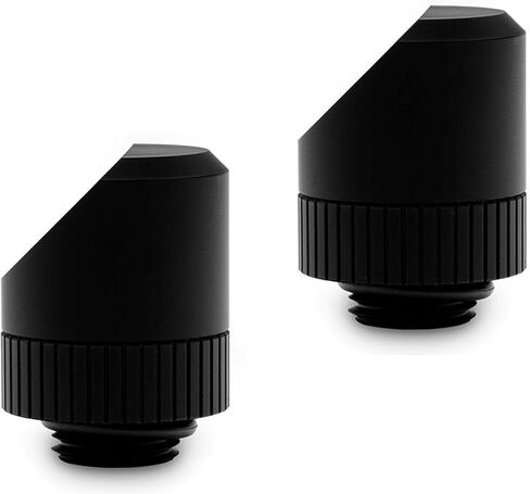 EKWB EK-Torque 45 Degree Angled Rotary Fitting, Black, 2-pack in Saudi Arabia