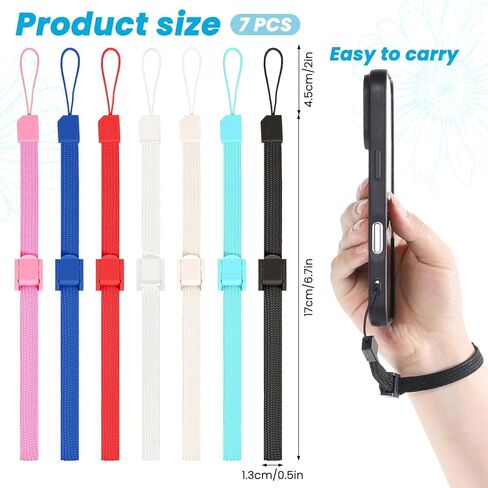 7 PCS حزام معصم اليد ، حبل الهاتف القابل للتعديل لـ Wii عن بعد متعددة الأغراض معصم الهاتف معصم معصم مع القفل لوحدة التحكم عن بُعد Wii ، Mobilephone ، MP3 ، الكاميرا الرقمية in Kuwait