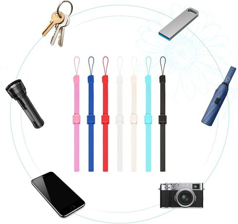 7 PCS حزام معصم اليد ، حبل الهاتف القابل للتعديل لـ Wii عن بعد متعددة الأغراض معصم الهاتف معصم معصم مع القفل لوحدة التحكم عن بُعد Wii ، Mobilephone ، MP3 ، الكاميرا الرقمية in Kuwait