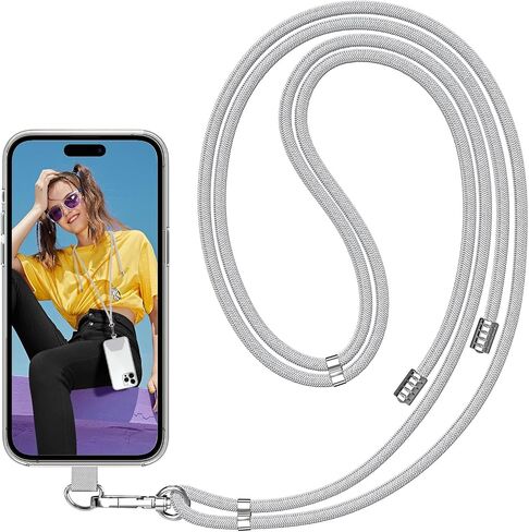 SS Phone Lanyard ، حبل الهاتف الخليوي مع neckstrap القابلة للفصل وربط الهاتف ، حزام الهاتف المناسب لجميع الهواتف الذكية باللون الأسود in Saudi Arabia