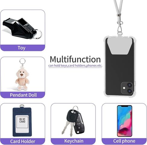 SS Phone Lanyard ، حبل الهاتف الخليوي مع neckstrap القابلة للفصل وربط الهاتف ، حزام الهاتف المناسب لجميع الهواتف الذكية باللون الأسود in Saudi Arabia