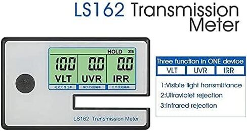 Linshang Portable Solar Test Meter, Measure Side Windshield, Window Tint and Window Film Glass, Meter Tester UV IR Rejection Spectrum Tester IR 1400nm UV 365nm VL 380nm - 760nm Full wavelength in Saudi Arabia