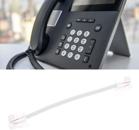 4pcs 3 Inch RJ11 6P4C Male to Male Short Phone Cord Line Telephone Cord in Saudi Arabia