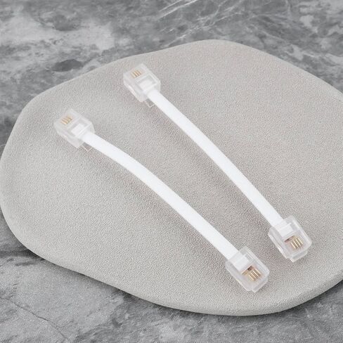 4pcs 3 Inch RJ11 6P4C Male to Male Short Phone Cord Line Telephone Cord in Saudi Arabia