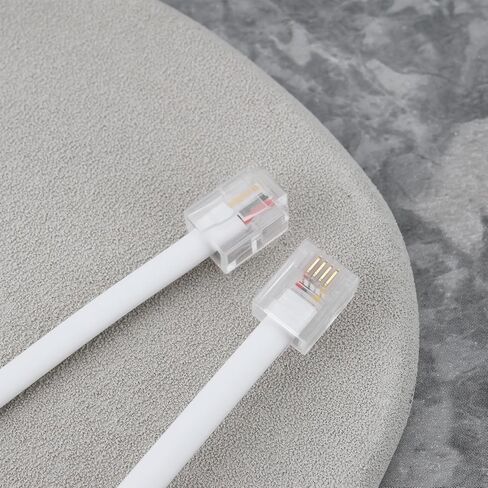 4pcs 3 Inch RJ11 6P4C Male to Male Short Phone Cord Line Telephone Cord in Saudi Arabia