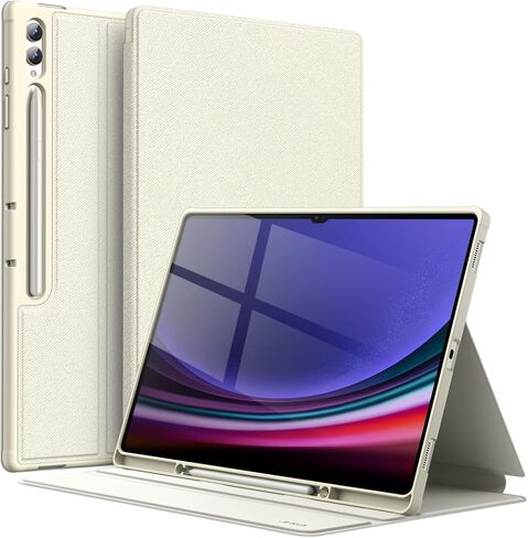 حالة Jetech لـ Samsung Galaxy Tab S10 Ultra/Tab S9 Ultra 14.6 بوصة مع حامل القلم S ، وغطاء قرص واقعي Slim Folio ، وعرض متعدد الزوايا (أسود) in Kuwait