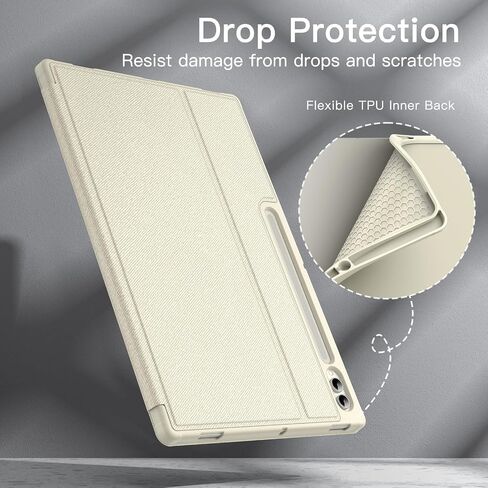 حالة Jetech لـ Samsung Galaxy Tab S10 Ultra/Tab S9 Ultra 14.6 بوصة مع حامل القلم S ، وغطاء قرص واقعي Slim Folio ، وعرض متعدد الزوايا (أسود) in Kuwait