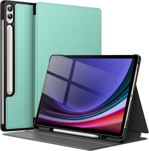 حالة Jetech لـ Samsung Galaxy Tab S10 Ultra/Tab S9 Ultra 14.6 بوصة مع حامل القلم S ، وغطاء قرص واقعي Slim Folio ، وعرض متعدد الزوايا (أسود) in Kuwait