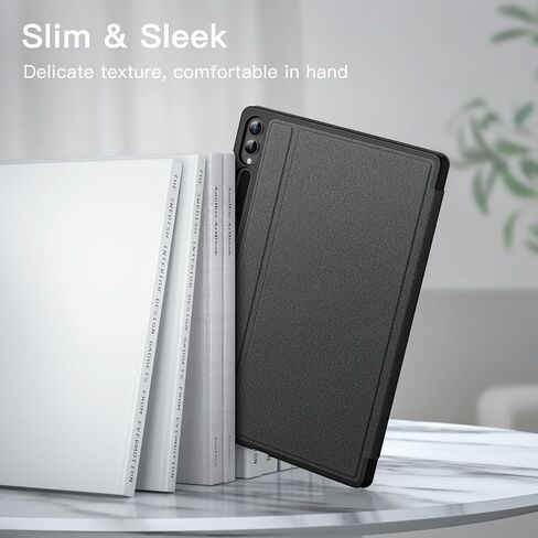 حالة Jetech لـ Samsung Galaxy Tab S10 Ultra/Tab S9 Ultra 14.6 بوصة مع حامل القلم S ، وغطاء قرص واقعي Slim Folio ، وعرض متعدد الزوايا (أسود) in Kuwait