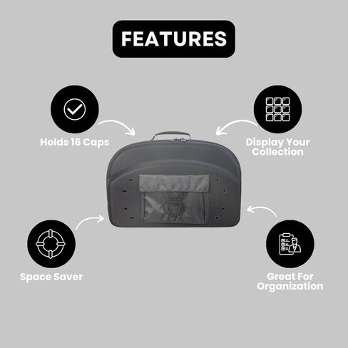 حقيبة حمل للسفر من Homiegear VIP Camo، متعددة الاستخدام تناسب ما يصل إلى 14 قبعة بيسبول in Kuwait