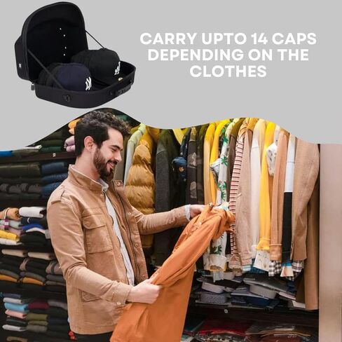 حقيبة حمل للسفر من Homiegear VIP Camo، متعددة الاستخدام تناسب ما يصل إلى 14 قبعة بيسبول in Kuwait