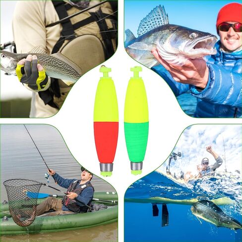10 Packs Weighted Bobbers for Fishing, EVA Floats Rocket Floats Weighted Fishing Bobbers for Crappie, Catfish, Bluegill, Sunfish, Bass in Saudi Arabia