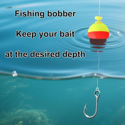 10pcs Fishing Bobber Floats, EVA Push Button Round Buoy Snap on Weighted Slip Bobbers Fishing Tackle Accessories for Crappie Bluegill Panfish Bass Trout Catfish Supplies in Saudi Arabia