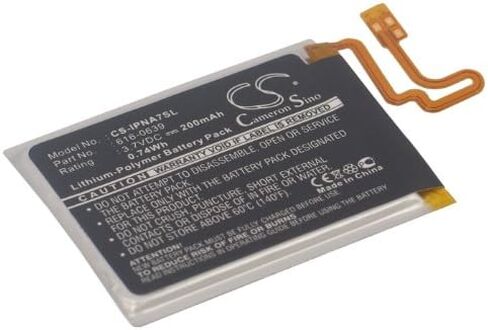 Cameron Sino Battery for A1446, iPod Nano 7, iPod Nano 7th PN: 616-0639, 616-0640 200mAh / 0.74Wh in Saudi Arabia