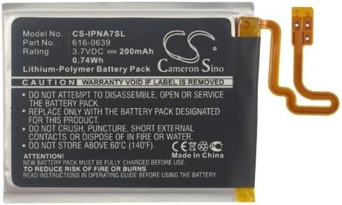 Cameron Sino Battery for A1446, iPod Nano 7, iPod Nano 7th PN: 616-0639, 616-0640 200mAh / 0.74Wh in Saudi Arabia
