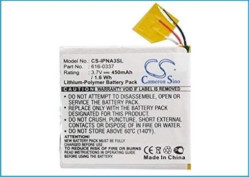 Cameron Sino 450mAh Replacement Battery for Apple iPod Nano 3rd,G3 Generation 4GB 8GB, with Tools Kit in Saudi Arabia