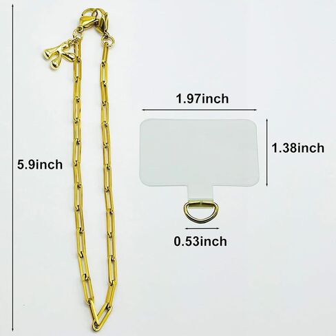 Phone Wrist Strap Metal Phone Chain Wristlet Strap Detachable Cellphone Lanyard Wrist with Tether Tab in Saudi Arabia