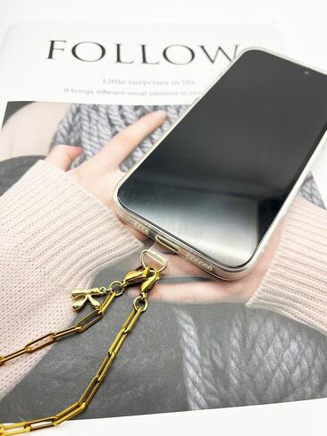 Phone Wrist Strap Metal Phone Chain Wristlet Strap Detachable Cellphone Lanyard Wrist with Tether Tab in Saudi Arabia