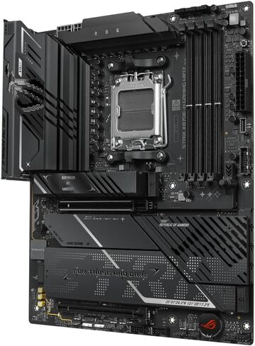 ASUS ROG Strix X870E-H GAMING WIFI7 AMD X870E-H ATX مع مراحل طاقة 16+2+1 ، مفتاح OC Dynamic ، Core Flex ، DDR5 AEMM ، 4x M.2 ، PCIE 5.0 ، Q-RELEASE ، منافذ USB4 المزدوجة و USB 10GBPS-C-CONTER in Saudi Arabia
