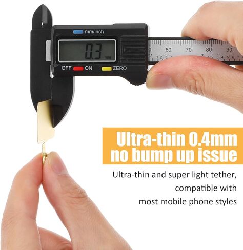 علامة تبويب حبل الهاتف ، 8pcs فائقة الصلب غير القابل للصدأ ، علامة تبويب الحبل ، حزام التصحيح المعدني الحبل لحالة الهواتف ، وملحقات حبل الهواتف المحمولة (الأسود ، الذهب ، الفضة ، الذهب الوردي) in Kuwait