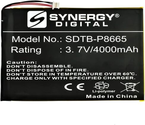 Synergy Digital Tablet Battery, Compatible with RCA PT3090135 Tablet Battery (Li-Pol, 3.7V, 4000mAh) in Saudi Arabia