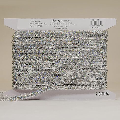 Thea Sequin Braid Cord Trim, 1/2-Inch Versatile Sequins for Crafts, Durable Sequin Trim for Costumes or Party Decorations, 10-Yard Cut, Red in Saudi Arabia