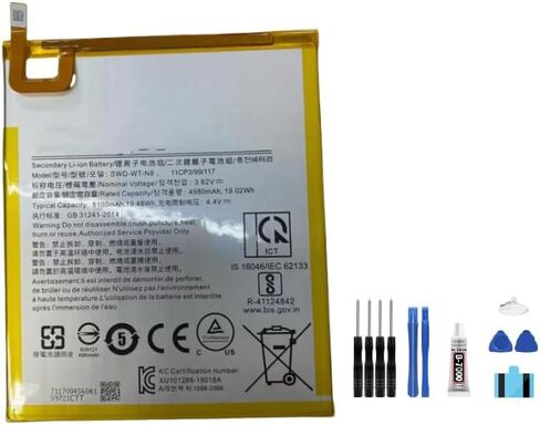 Generic Battery SWD-WT-N8 5100mAh 3.82V Battery Compatible with Galaxy Tab A 8.0 2019 SM-T295 SM-T295N SM-T290 in Saudi Arabia
