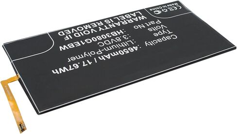 بطارية الكمبيوتر اللوحي الرقمي التآزر ، متوافقة مع قرص Huawei HB3080G1EBC ، (Li-Pol ، 3.8V ، 4650mAh) سعة عالية للغاية ، بديل لبطارية Huawei HB3080G1EBC in Saudi Arabia