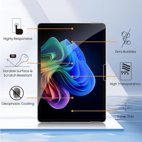 Fintie 2-pack screen protector for Microsoft Surface Pro 12 Inch 2025 ، anti scratch premium hd clear 9h strandness protector screen protector مع قلم سطحي متوافق in Saudi Arabia