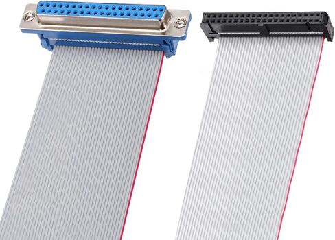 uxcell IDC Wire Flat Ribbon Cable DB37 Female to FC-40 Female Connector 2.54mm Pitch 20cm Length 2pcs in Saudi Arabia