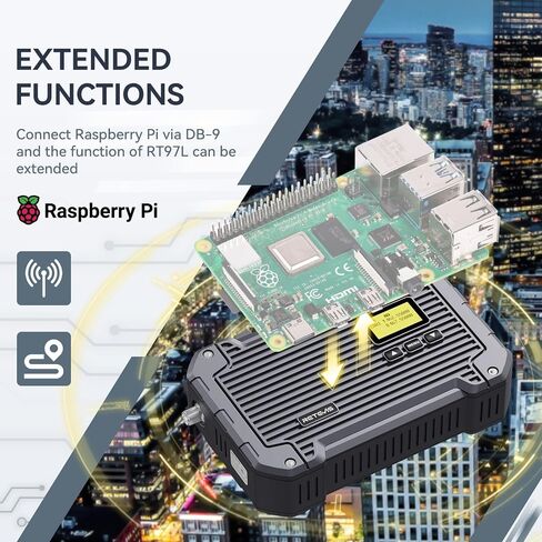 (3rd Gen RT97) RETEVIS RT97L حتى 25W GMRS مكرر عالي الطاقة ، IP66 مقاوم للماء ، محطة طويلة المدى متوافقة مع Raspberry PI للمزارع والمناطق البعيدة والاستخدام المنزلي (حزمة واحدة) in Saudi Arabia