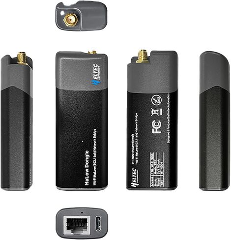 Heltec Wi-Fi HaLow Dongle 1KM Ultra-Long-Range USB Type-C Low Power Consumption Wireless Network Bridge IEEE 802.11ah 902-928MHz Supported Wi-Fi and Ethernet (AP + STA 1Pair) in Kuwait