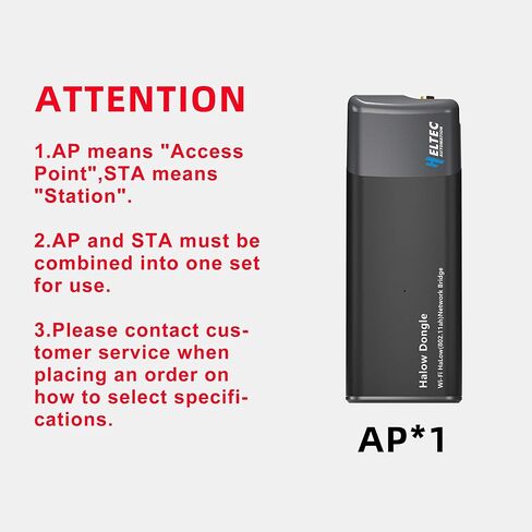 Heltec Wi-Fi HaLow Dongle 1KM Ultra-Long-Range USB Type-C Low Power Consumption Wireless Network Bridge IEEE 802.11ah 902-928MHz Supported Wi-Fi and Ethernet (AP + STA 1Pair) in Kuwait