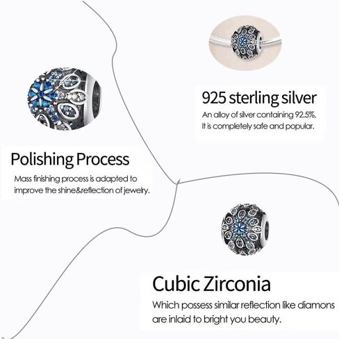 925 Sterling Silver Beads Charms DIY Charming Beads in Kuwait