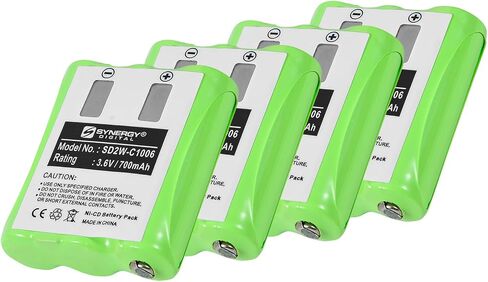Synergy Digital 2-Way Radio Batteries, Compatible with Motorola EM1000R 2-Way Radio, (Ni-CD, 3.6V, 700 mAh), Replacement for Motorola 53615 Battery, Combo-Pack Includes: 4 x SD2W-C1006 Batteries in Saudi Arabia