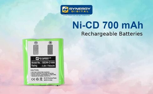 Synergy Digital 2-Way Radio Batteries, Compatible with Motorola EM1000R 2-Way Radio, (Ni-CD, 3.6V, 700 mAh), Replacement for Motorola 53615 Battery, Combo-Pack Includes: 4 x SD2W-C1006 Batteries in Saudi Arabia