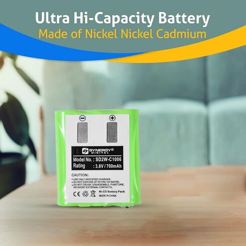 Synergy Digital 2-Way Radio Batteries, Compatible with Motorola EM1000R 2-Way Radio, (Ni-CD, 3.6V, 700 mAh), Replacement for Motorola 53615 Battery, Combo-Pack Includes: 4 x SD2W-C1006 Batteries in Saudi Arabia