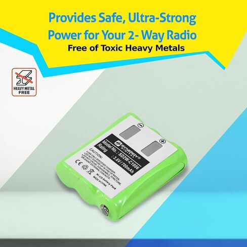 Synergy Digital 2-Way Radio Batteries, Compatible with Motorola EM1000R 2-Way Radio, (Ni-CD, 3.6V, 700 mAh), Replacement for Motorola 53615 Battery, Combo-Pack Includes: 4 x SD2W-C1006 Batteries in Saudi Arabia