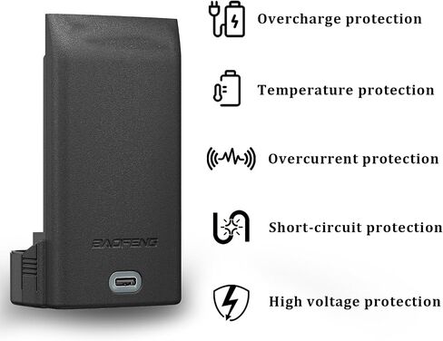Baofeng DM-32 Radio Battery 2500mah Li-Ion بطارية Li-Ion لـ UV-32 Walkie Talkie 16.28WH BC-32UV لـ UV32 ثنائية الطريق DC7.4V in Saudi Arabia
